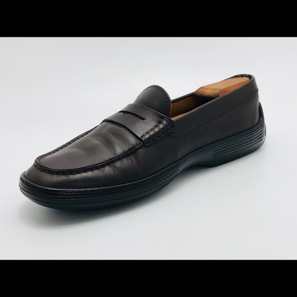 Tods Peter Penny Loafer Moc Leather Slip On Shoes - Picture 4 of 8